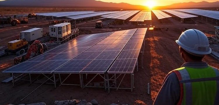 آغاز عملیات اجرایی نخستین نیروگاه خورشیدی در ساوه